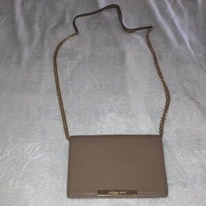 Michael Kors Brown Crossbody Bag with Gold Chain